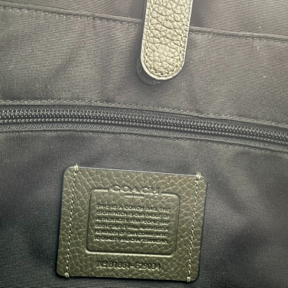 Coach Forest Green Slim Briefcase - Picture 5 of 11